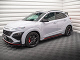 Side Skirts Diffusers V.1 + Flaps compatible with Hyundai Kona N Mk1