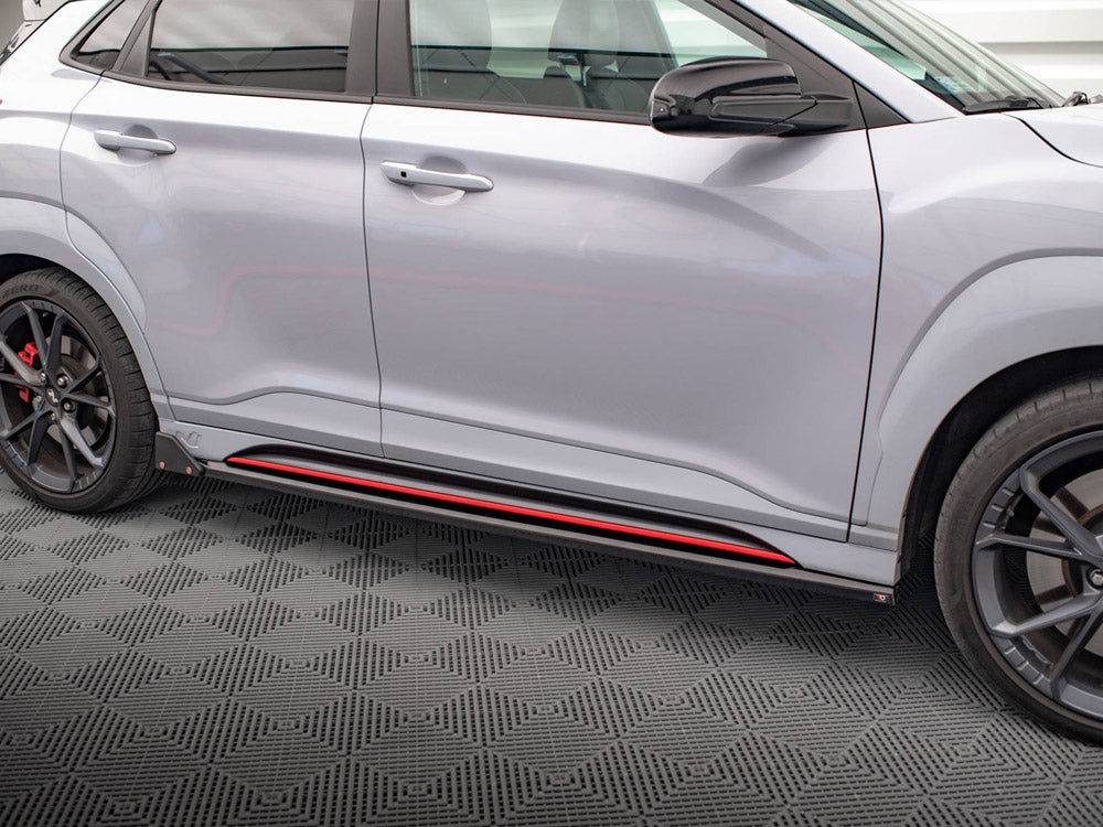 Side Skirts Diffusers V.1 + Flaps compatible with Hyundai Kona N Mk1