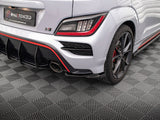 Rear Side Splitters V.1 compatible with Hyundai Kona Mk1