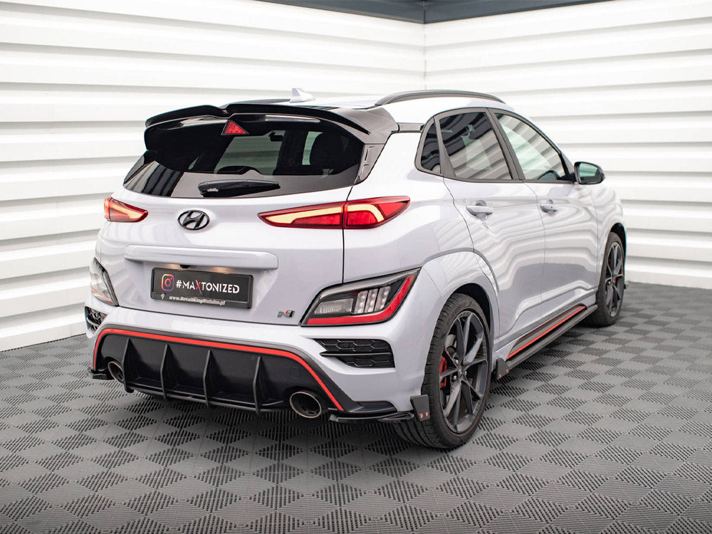 Rear Side Splitters V.1 + Flaps compatible with Hyundai Kona N Mk1