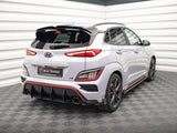 Rear Side Splitters V.1 + Flaps compatible with Hyundai Kona N Mk1