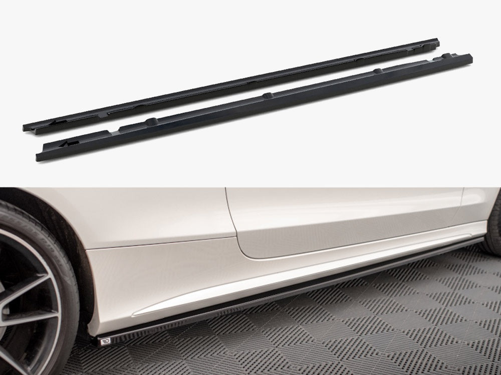 Side Skirts Diffusers compatible with Mercedes C Coupe AMG Line C205 Facelift