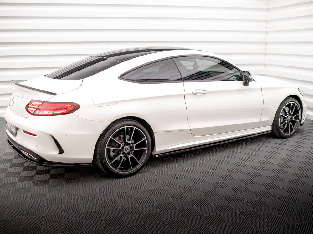 Side Skirts Diffusers compatible with Mercedes C Coupe AMG Line C205 Facelift