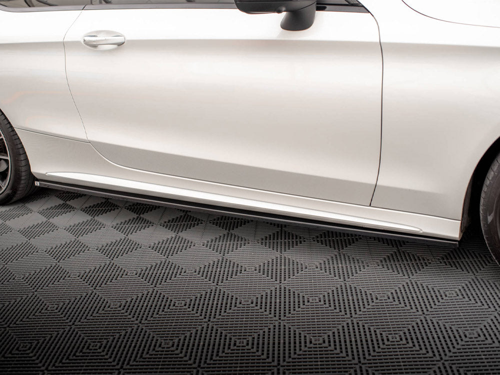 Side Skirts Diffusers compatible with Mercedes C Coupe AMG Line C205 Facelift