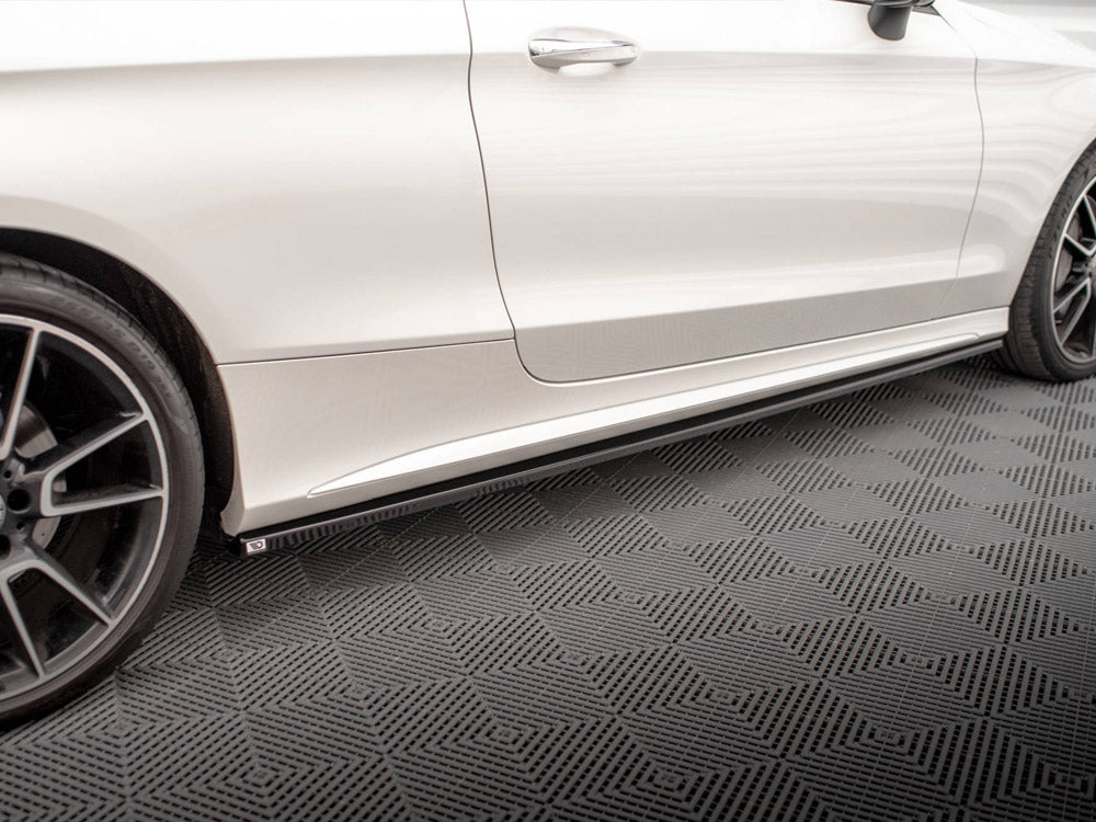 Side Skirts Diffusers compatible with Mercedes C Coupe AMG Line C205 Facelift