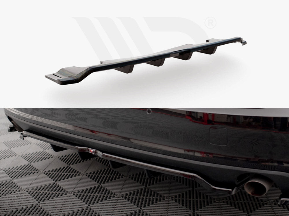 MAXTON DESIGN Central Rear Splitter V.2 (Vertical Bars) Volvo V90 Mk2
