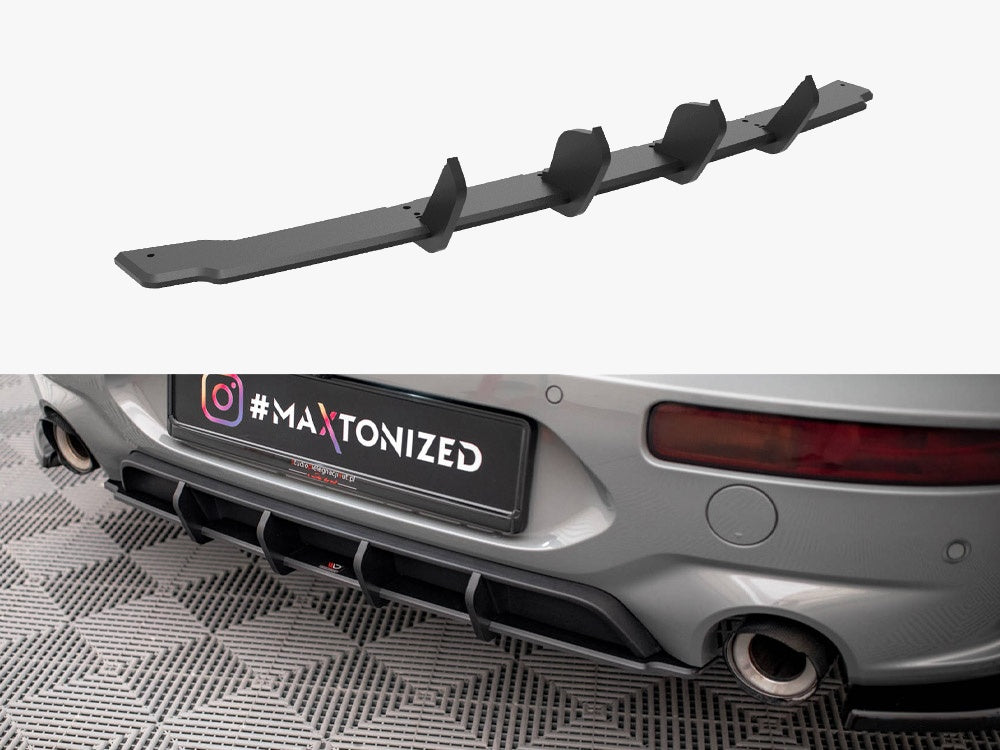 Street PRO Rear Diffuser compatible with MINI Cooper Clubman John Cooper Works F54 Facelift - Black-Red