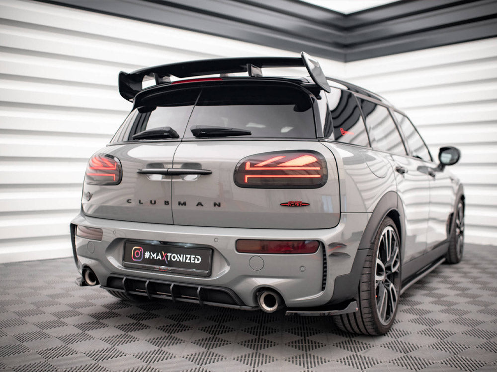 Street PRO Rear Diffuser compatible with MINI Cooper Clubman John Cooper Works F54 Facelift - Black-Red