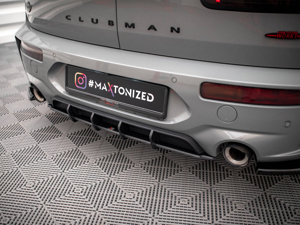 Street PRO Rear Diffuser compatible with MINI Cooper Clubman John Cooper Works F54 Facelift - Black-Red