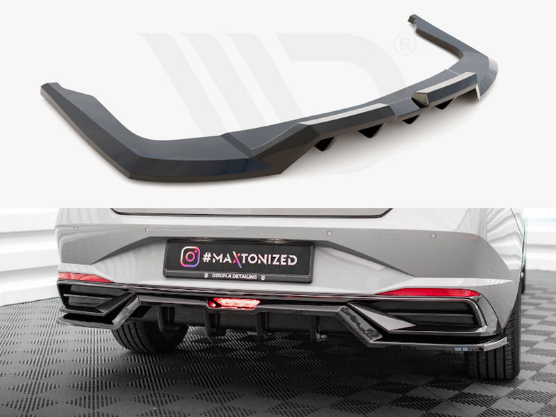 MAXTON DESIGN Central Rear Splitter (Vertical Bars) Hyundai Elantra Mk7