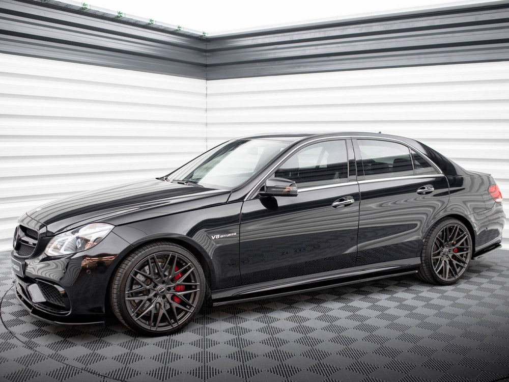 Side Skirts Diffusers compatible with Mercedes E63 AMG / AMG Line Sedan W212 Facelift