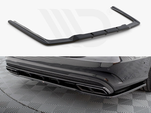 MAXTON DESIGN Central Rear Splitter (Vertical Bars) Mercedes E63 AMG Sedan W212 Facelift