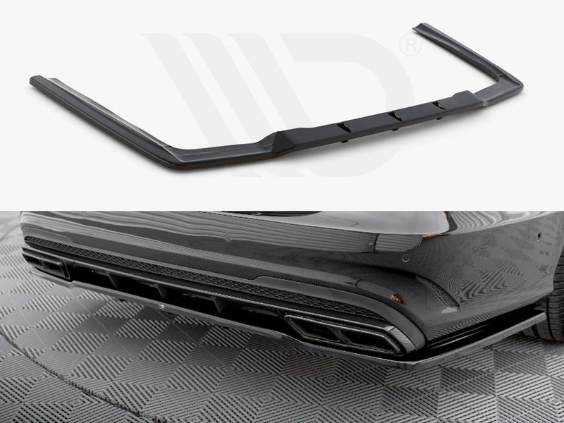 MAXTON DESIGN Central Rear Splitter (Vertical Bars) Mercedes E63 AMG Sedan W212 Facelift