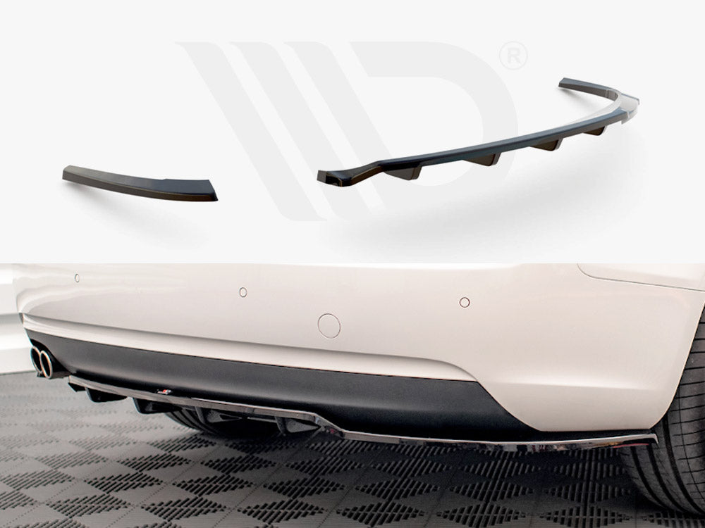 MAXTON DESIGN Central Rear Splitter (Vertical Bars) Audi A5 Coupe 8T Facelift