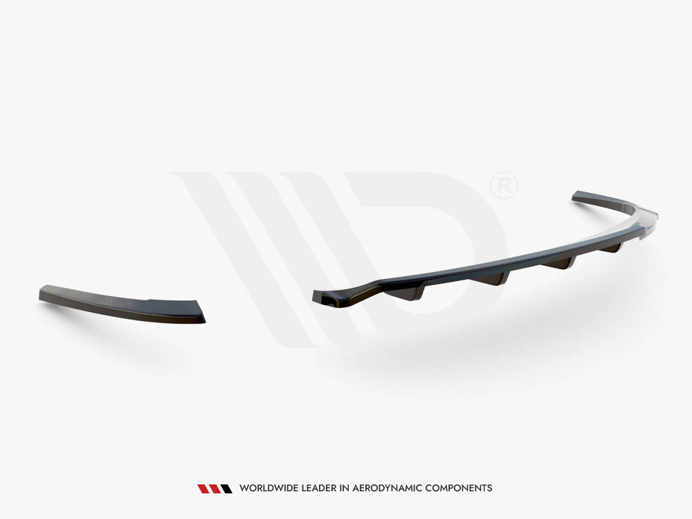 MAXTON DESIGN Central Rear Splitter (Vertical Bars) Audi A5 Coupe 8T Facelift