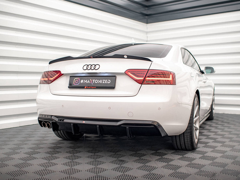 Rear Valance compatible with Audi A5 Coupe 8T Facelift (Version with dual exhausts on one Side)