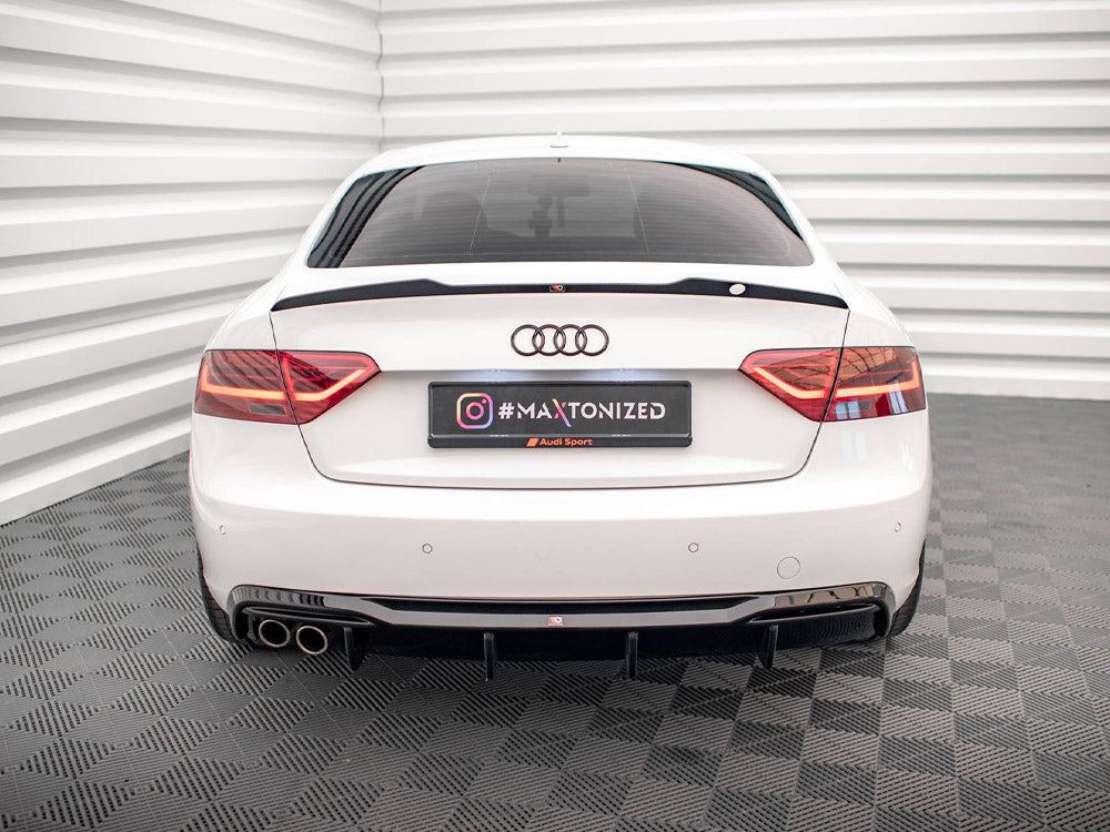 Rear Valance compatible with Audi A5 Coupe 8T Facelift (Version with dual exhausts on one Side)