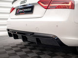 Rear Valance compatible with Audi A5 Coupe 8T Facelift (Version with dual exhausts on one Side)
