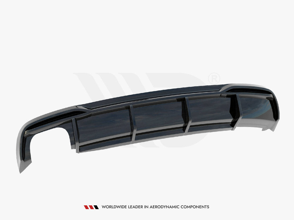 Rear Valance compatible with Audi A5 Coupe 8T Facelift (Version with dual exhausts on one Side)