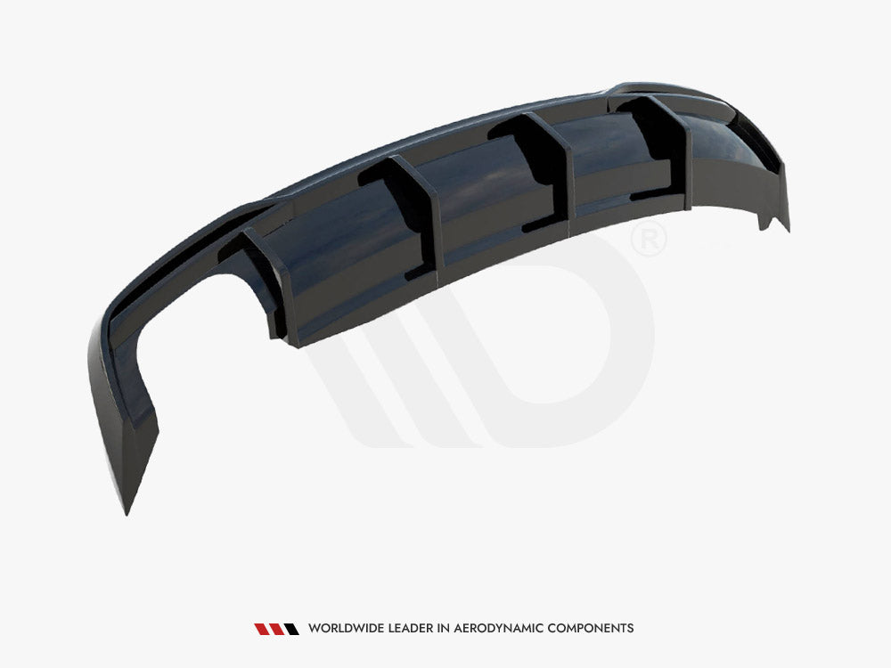 Rear Valance compatible with Audi A5 Coupe 8T Facelift (Version with dual exhausts on one Side)