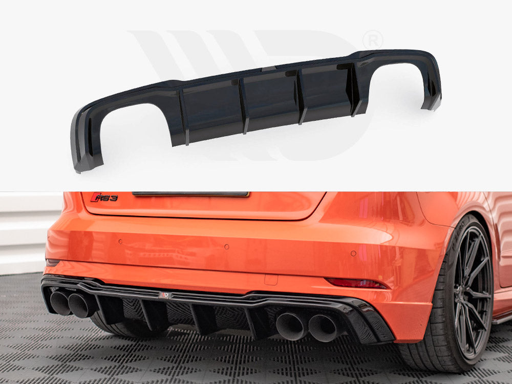 Rear Valance + Milltek Sport Resonated Exhaust Audi RS3 Sportback 8V Facelift