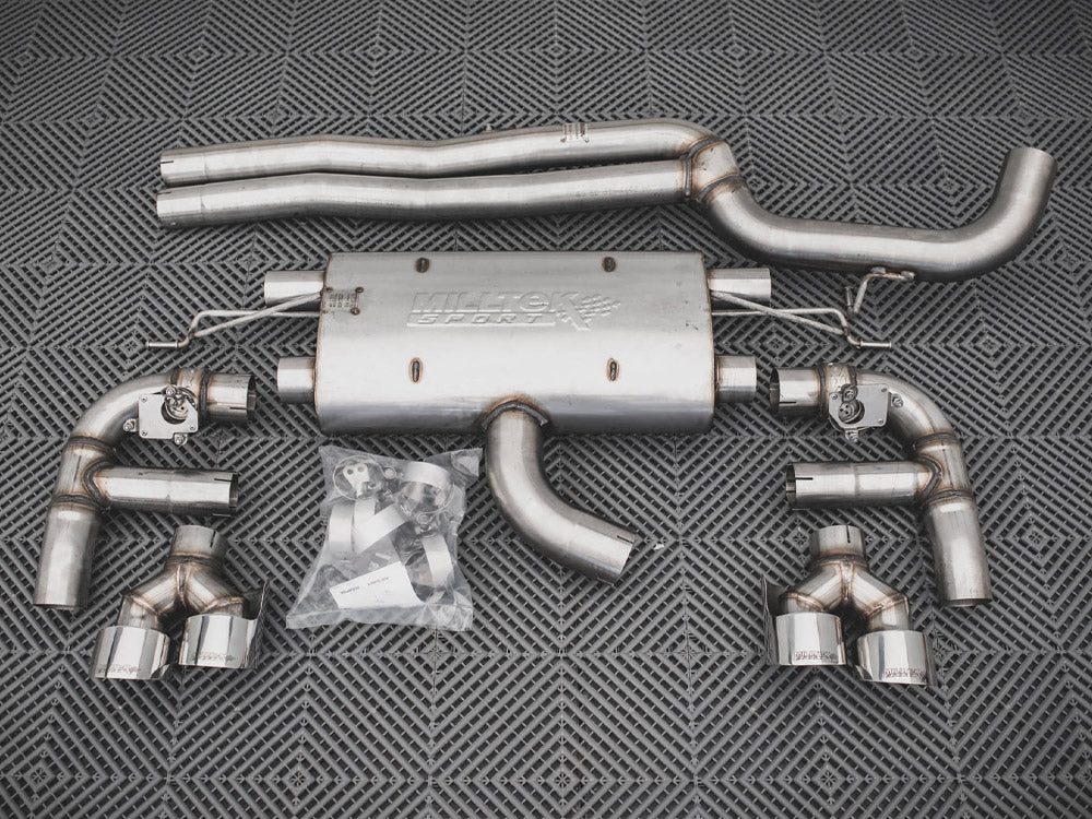 Rear Valance + Milltek Sport Non-Resonated Exhaust Audi RS3 Sportback 8V Facelift