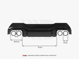 Rear Valance V.2 + Milltek Sport Exhaust BMW 1 F40 M-Pack / M135i