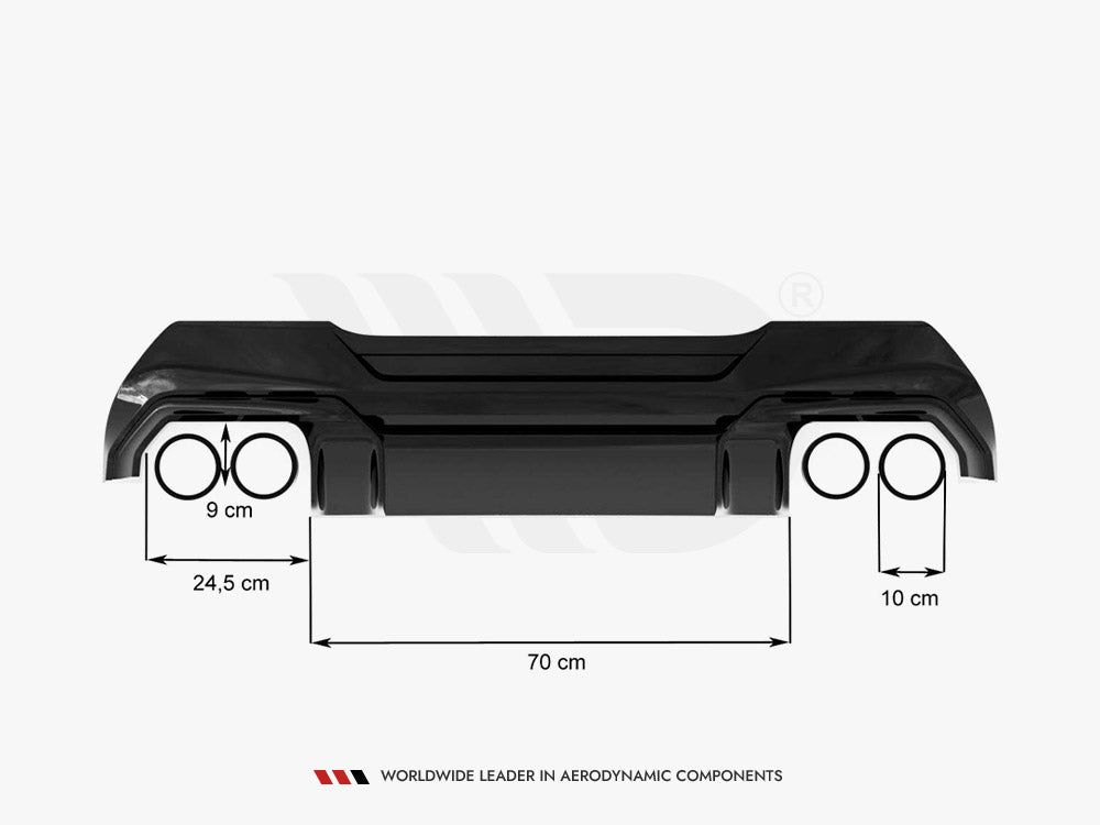 Rear Valance V.2 + Milltek Sport Exhaust BMW 1 F40 M-Pack / M135i