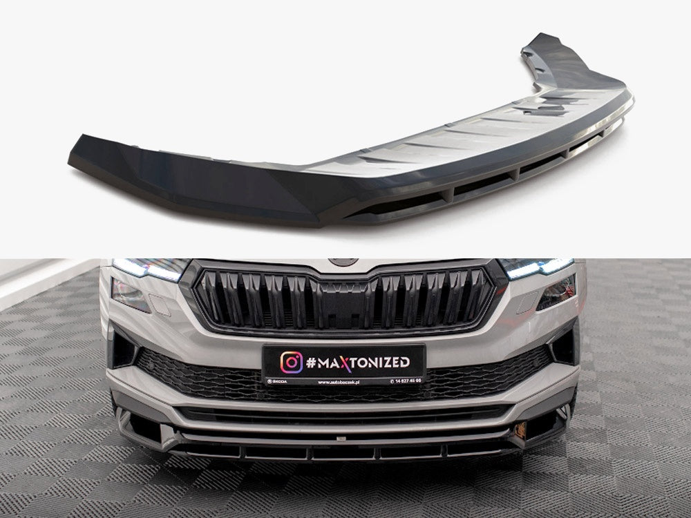 Front Splitter compatible with Skoda Karoq Sportline Mk1 Facelift
