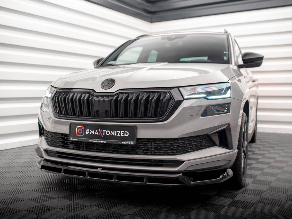 Front Splitter compatible with Skoda Karoq Sportline Mk1 Facelift