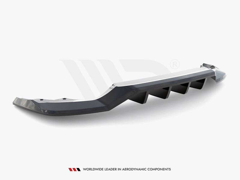 MAXTON DESIGN Central Rear Splitter (Vertical Bars) Skoda Karoq Sportline Mk1 Facelift