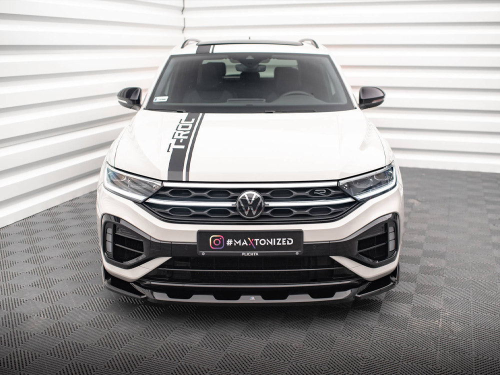 Front Splitter V.2 compatible with Volkswagen T-Roc R / R-Line Mk1 Facelift