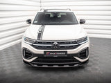 Front Splitter V.2 compatible with Volkswagen T-Roc R / R-Line Mk1 Facelift