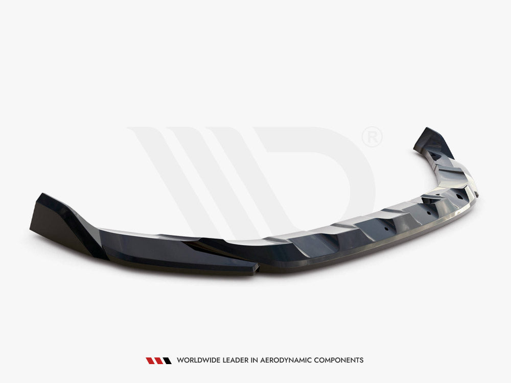 Front Splitter V.2 compatible with Volkswagen T-Roc R / R-Line Mk1 Facelift