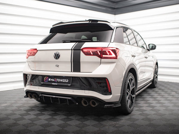MAXTON DESIGN Central Rear Splitter (Vertical Bars) Volkswagen T-Roc R Mk1 Facelift