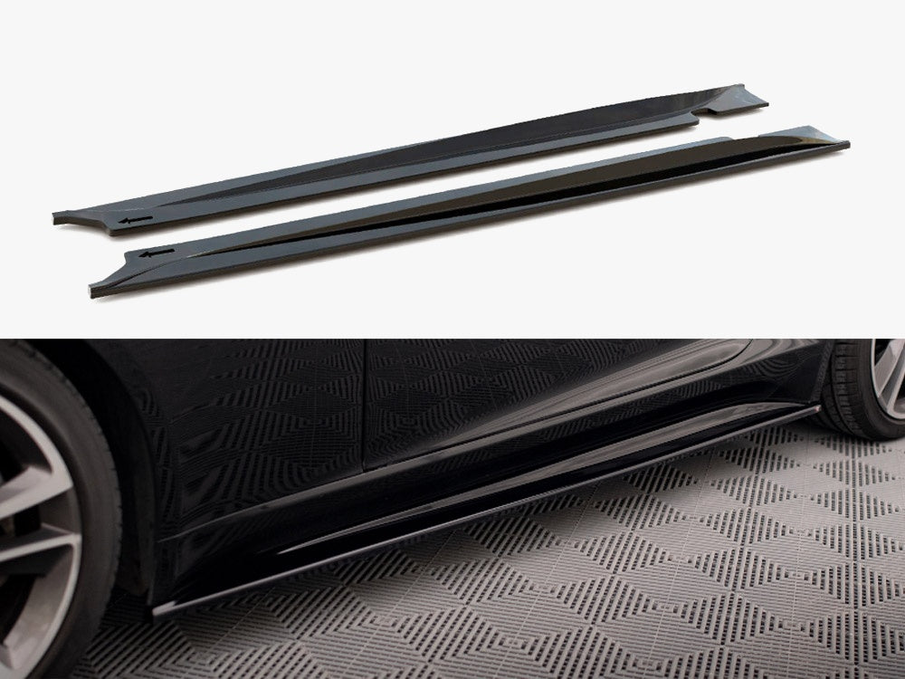 Side Skirt Diffusers compatible with Jaguar F-TYPE X152 / X152 Facelift