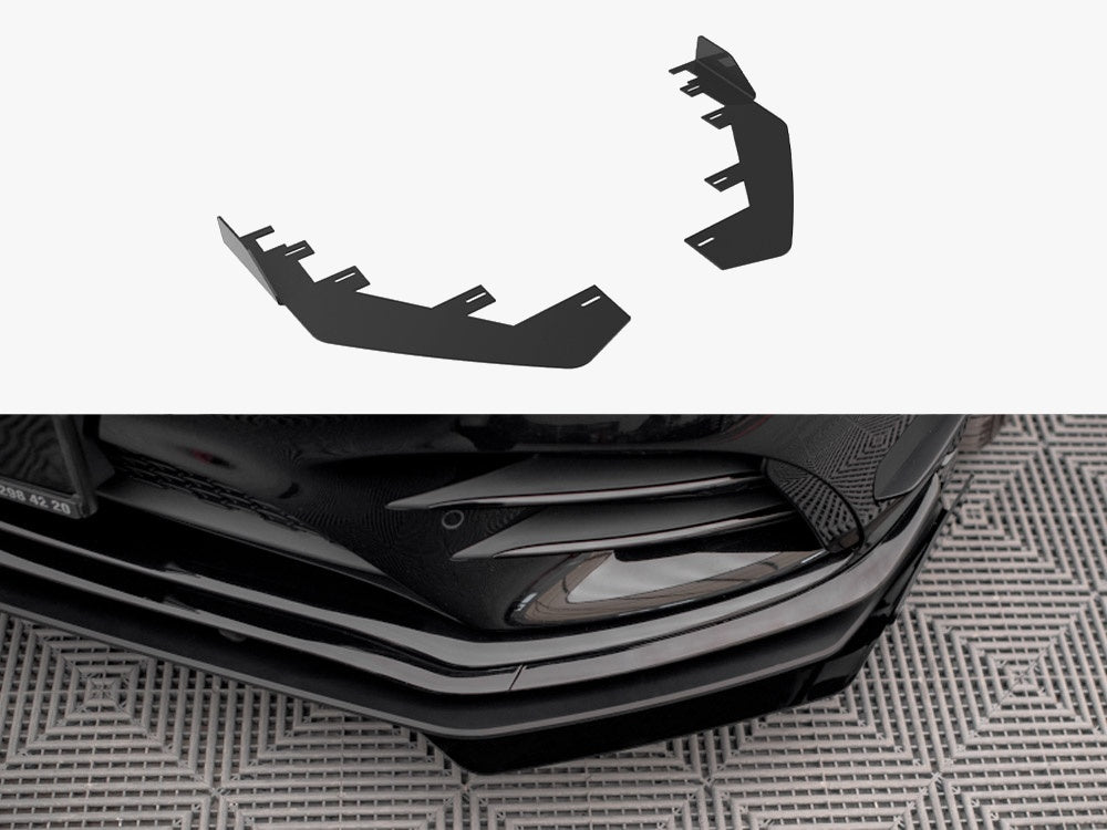 Front Flaps compatible with Mercedes A35 AMG / AMG Line Aero Pack W177