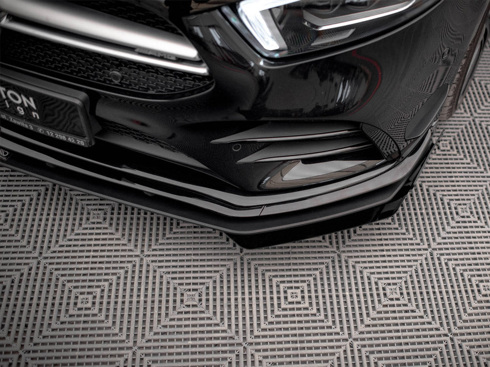 Front Flaps compatible with Mercedes A35 AMG / AMG Line Aero Pack W177