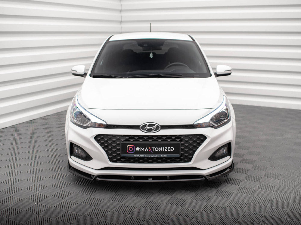 Front Splitter Front Splitter V.2 compatible with Hyundai i20 Mk2 Facelift