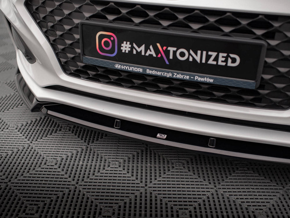 Front Splitter Front Splitter V.2 compatible with Hyundai i20 Mk2 Facelift