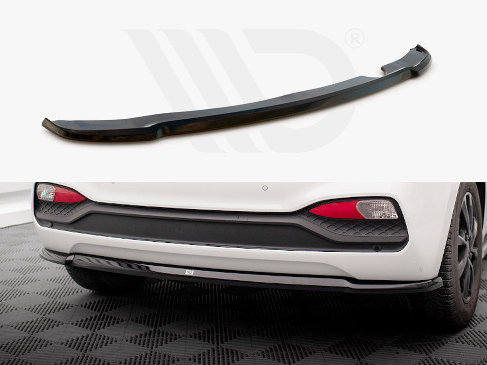 MAXTON DESIGN Central Rear Splitter Hyundai I20 Mk2 Facelift