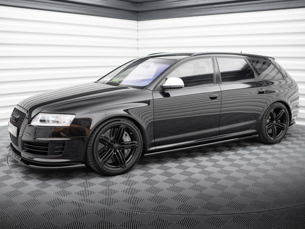 Side Skirts Diffusers V.2 compatible with Audi RS 6 Avant C6