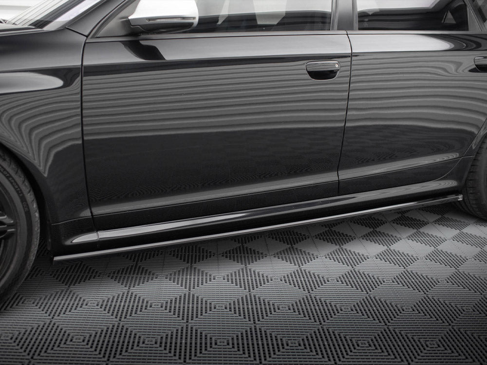 Side Skirts Diffusers V.2 compatible with Audi RS 6 Avant C6