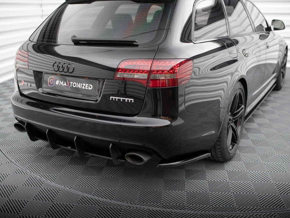 Rear Side Splitters compatible with Audi RS 6 Avant C6