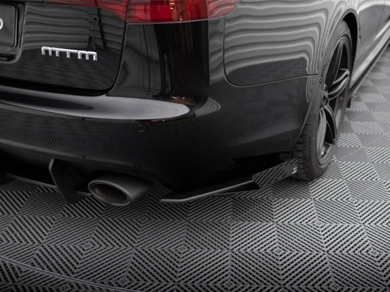 Street Pro Rear Side Splitters + Flaps Audi RS6 Avant C6