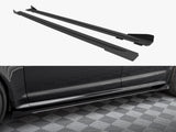 Street PRO Side Skirts Diffusers + Flaps compatible with Audi RS 6 Avant C6