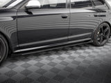Street PRO Side Skirts Diffusers + Flaps compatible with Audi RS 6 Avant C6