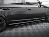 Street PRO Side Skirts Diffusers + Flaps compatible with Audi RS 6 Avant C6