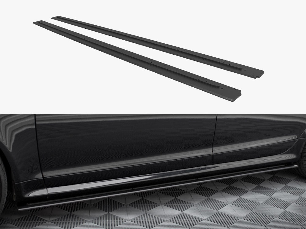 Street PRO Side Skirts Diffusers compatible with Audi RS 6 Avant C6