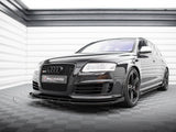 Street PRO Front Splitter + Flaps compatible with Audi RS 6 Avant C6